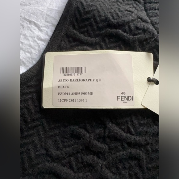 Fendi Monogram Knit Sleeveless Dress - Picture 3 of 3